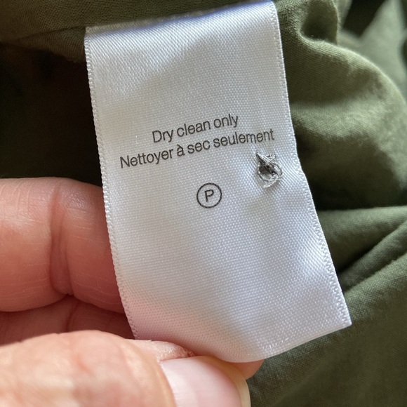 Veronica Beard Trisha Tiered Shirt Green Dress with liner Button Down Size Large - Picture 10 of 15